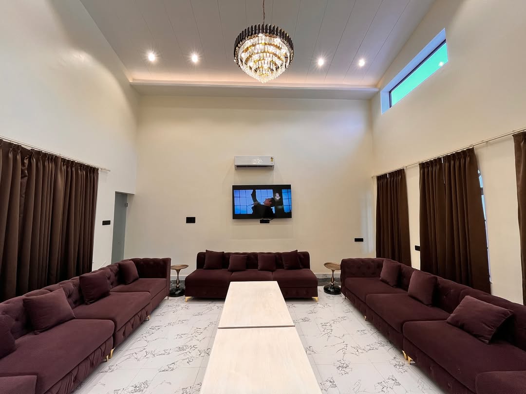 Host unforgettable moments at Sukoon Farm – Jaipur’s luxury farmhouse with a stunning party hall & cozy living space. Perfect for events, stays & celebrations! Experience luxury living surrounded by (1)